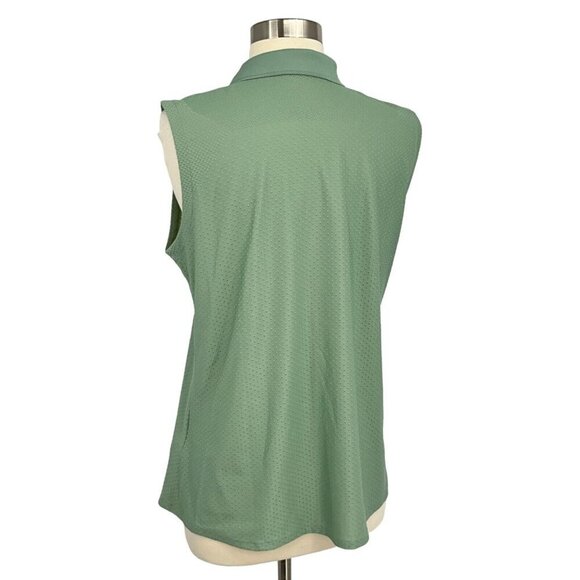 Kjus Size 6 Signe Polo Top Green Golf Tennis Sleeveless Casual Athletic Womens - Picture 4 of 11